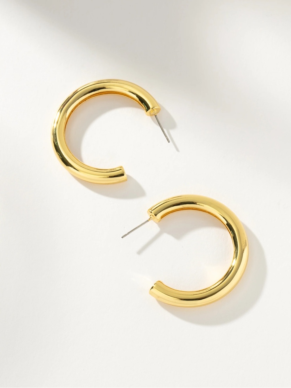 Uncommon James Classic Thick Gold Hoop Earrings